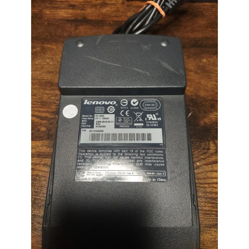 Lenovo Wired External USB Numeric Number Pad Keyboard Keypad Model KU-9880